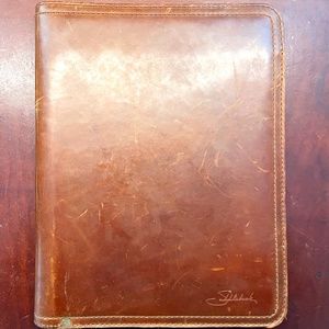 Saddleback Leather Co. Leather Portfolio - Tobacco Color.